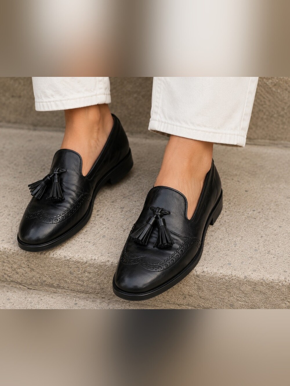 Stuart Weitzman Tassle Loafers